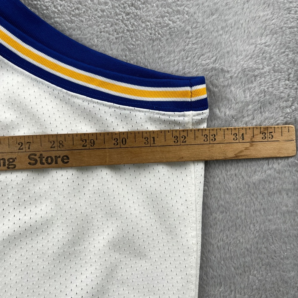 Mitchell & Ness Chris Mullin Warriors Jersey 5XL White Men Hardwood Classics 17 - Picture 10 of 12